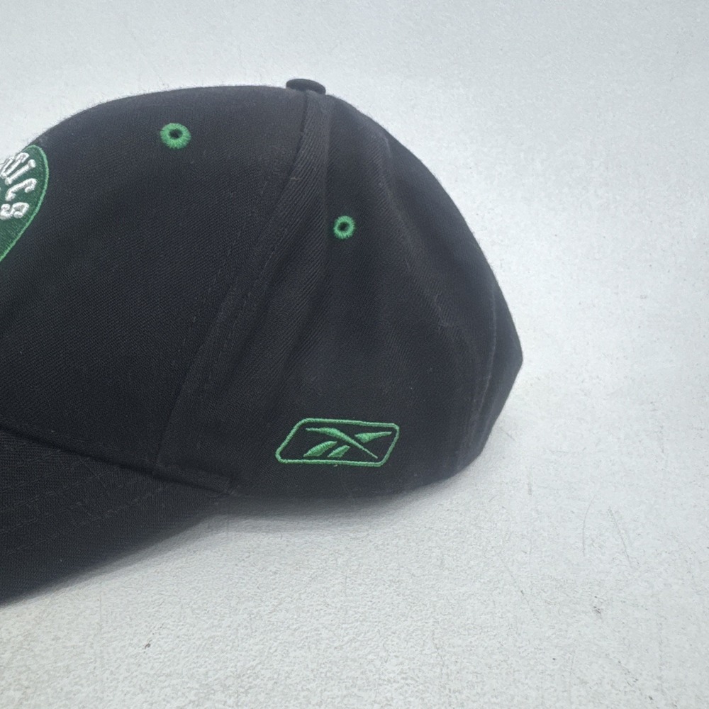 Boston Celtics Hat Cap Nike Black Green NBA Shamrock Logo Reebok - Picture 3 of 7